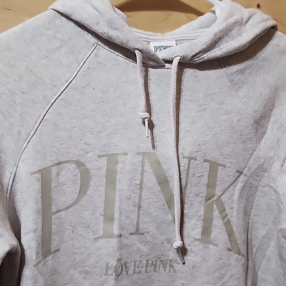 PINK Victoria's Secret Hoodie Sweater Size Small Cotton Blend - Picture 2 of 8